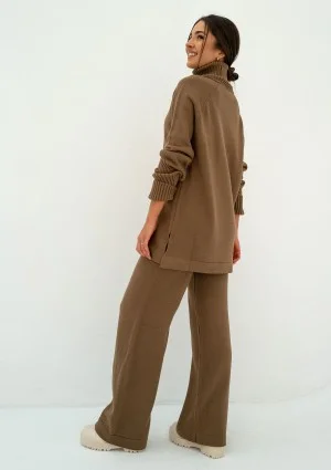 Oudhy - Brown knitted trousers