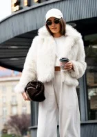 Sene - Beige faux fur