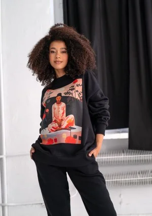 Whey - Black sweatshirt "Japan"