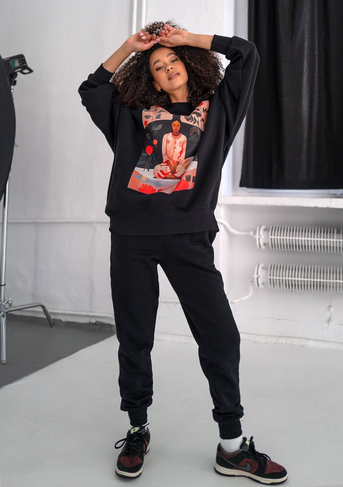 Whey - Black sweatshirt "Japan"