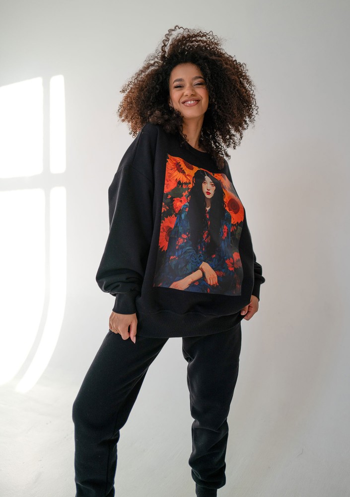 Whey - Black sweatshirt "Portrait"