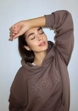 Verve - Bluza kangurka Coffee