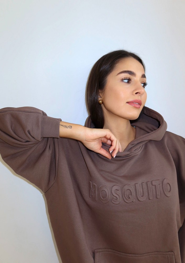 Verve - Bluza kangurka Coffee