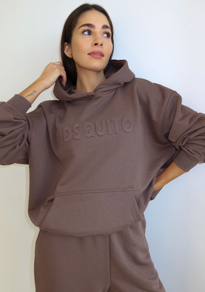 Verve - Bluza kangurka Coffee