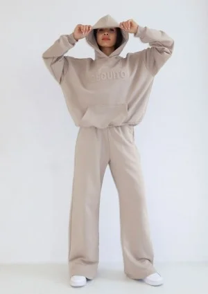 Verve - Bluza kangurka jasny beż