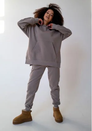 Simply - Taupe hoodie