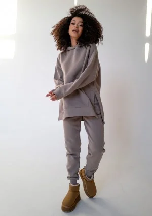 Simply - Taupe hoodie