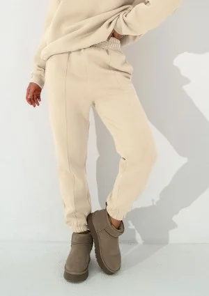 Easy - Creamy sweatpants with strings