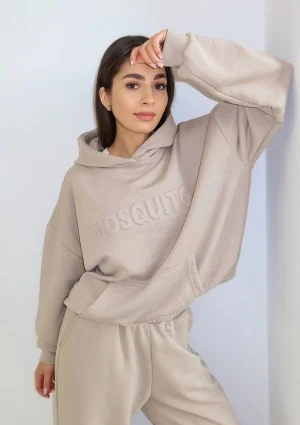 Verve - Bluza kangurka jasny beż