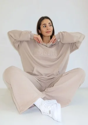 Verve - Bluza kangurka jasny beż