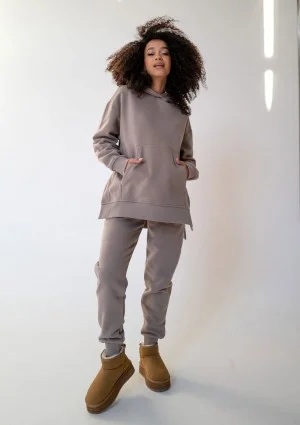 Simply - Taupe hoodie