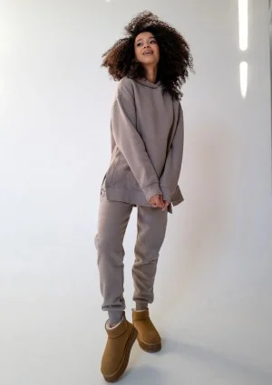 Simply - Taupe hoodie