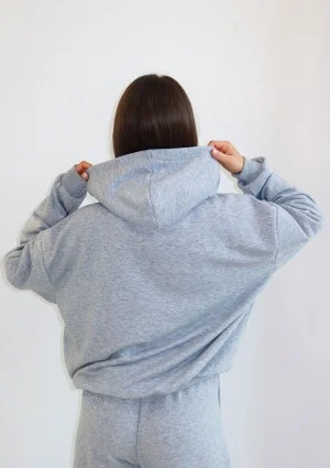 Verve - Melange grey hoodie