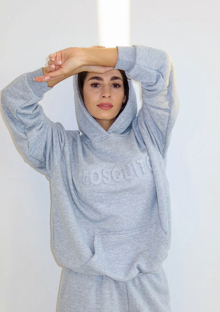 Verve - Melange grey hoodie