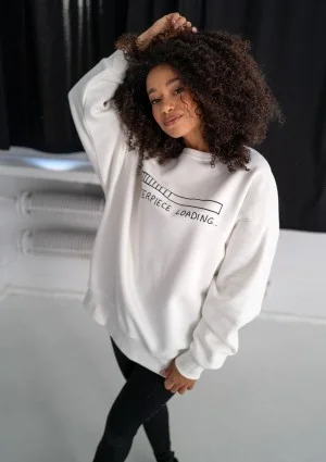 Whey - Ecru sweatshirt "Masterpiece"