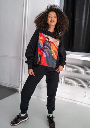 Whey - Black sweatshirt "Colors"