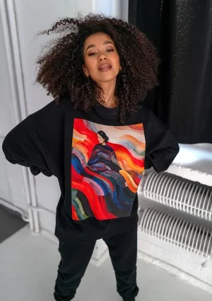 Whey - Black sweatshirt "Colors"