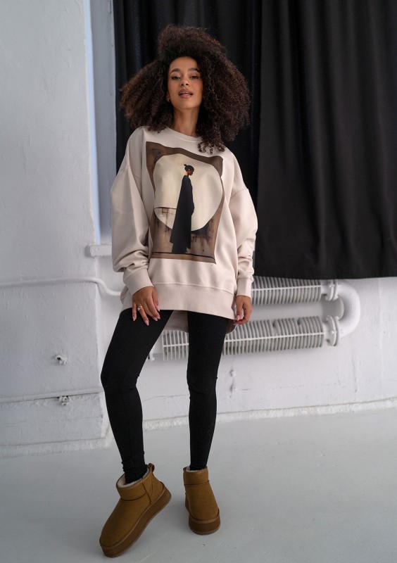 Whey - Coconut sweatshirt "Japanese"