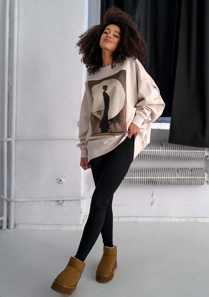 Whey - Coconut sweatshirt "Japanese"