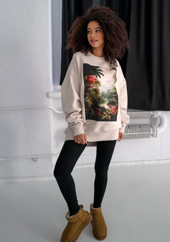 Whey - Coconut sweatshirt "Paradise"