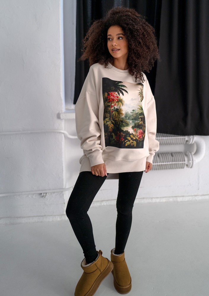 Whey - Coconut sweatshirt "Paradise"