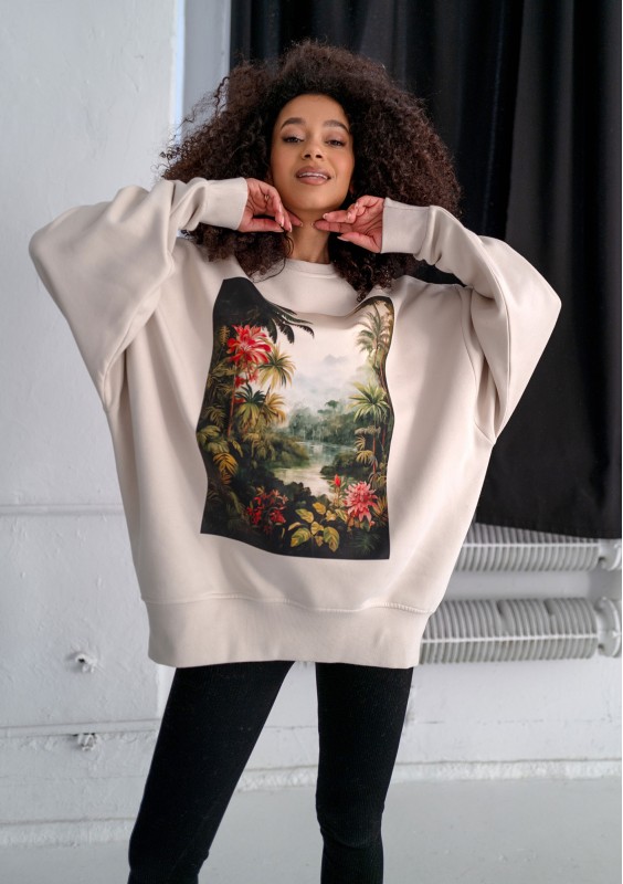 Whey - Coconut sweatshirt "Paradise"