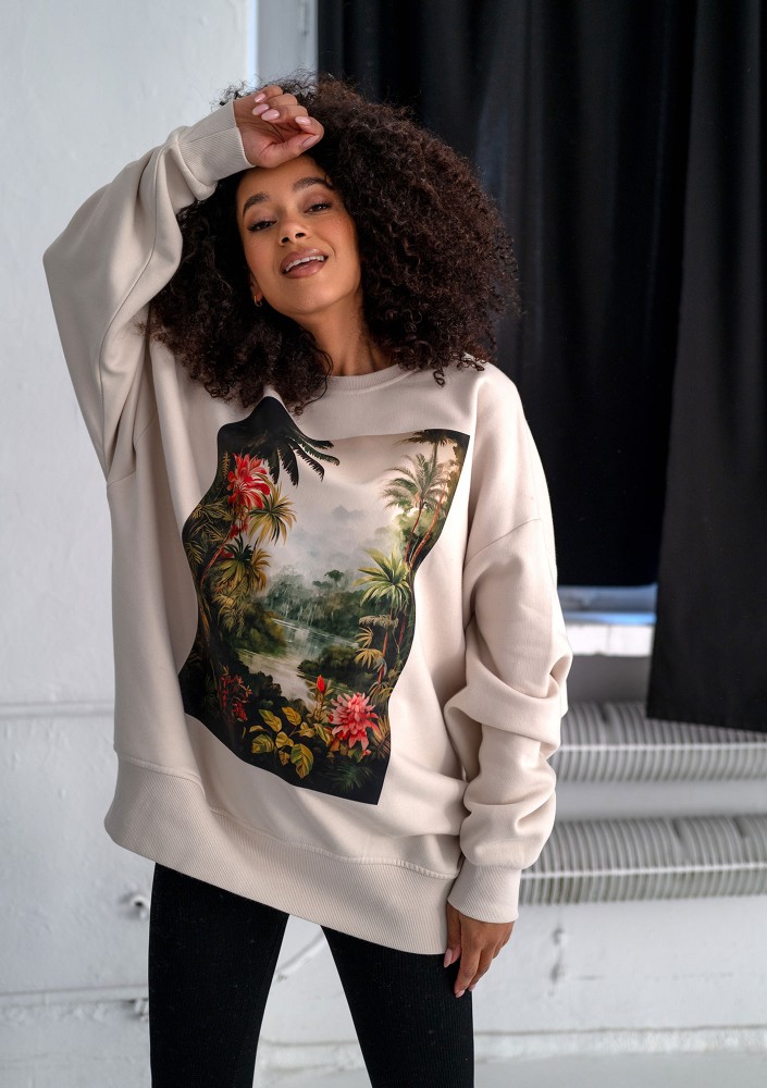 Whey - Coconut sweatshirt "Paradise"