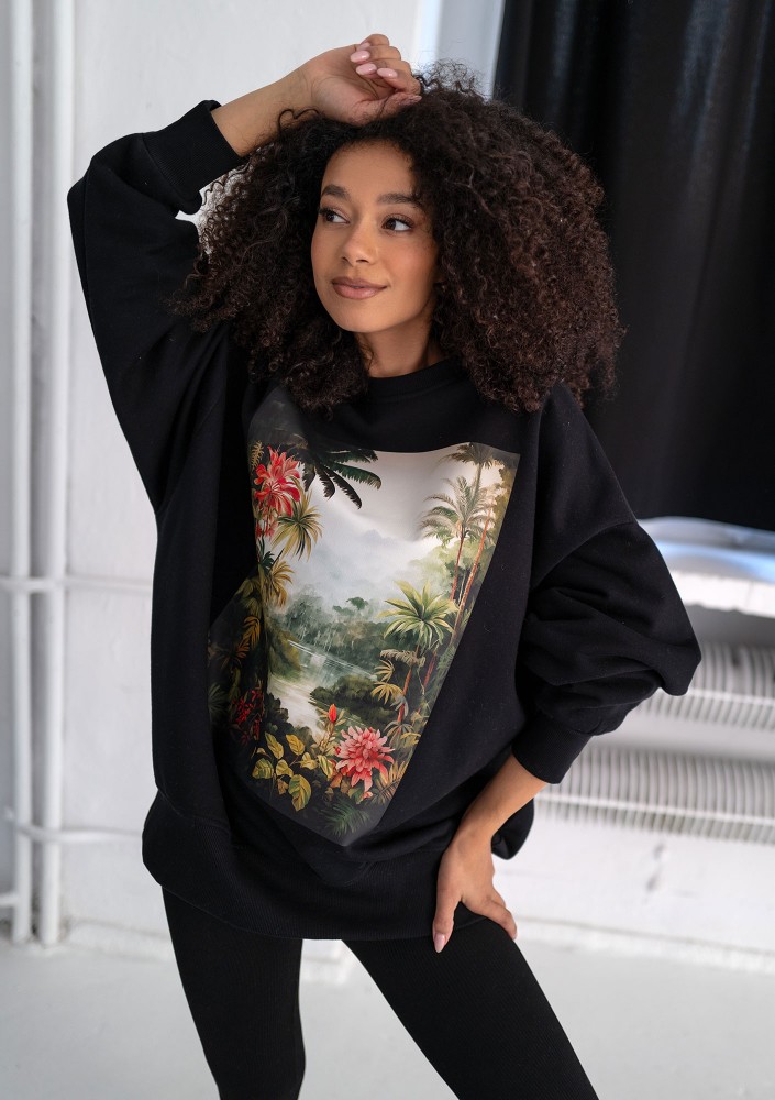 - Black sweatshirt "Paradise"