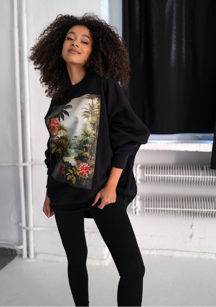 - Black sweatshirt "Paradise"