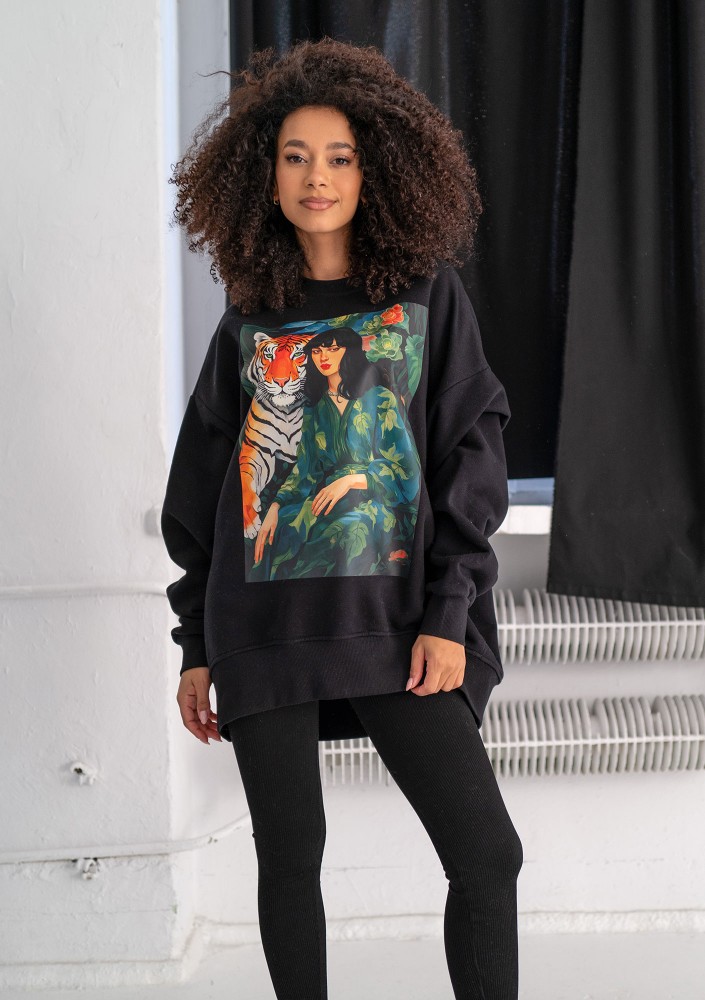 Whey - Bluza z grafiką "Harmony" Black