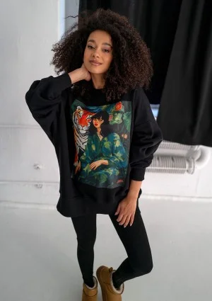 Whey - Black sweatshirt "Harmony"