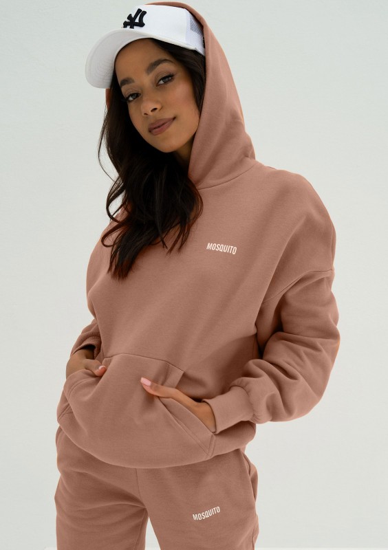 Pure - Bluza z kapturem Mocha Mousse