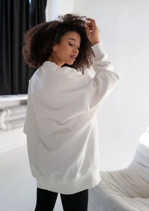 Whey - Ecru sweatshirt "Masterpiece"