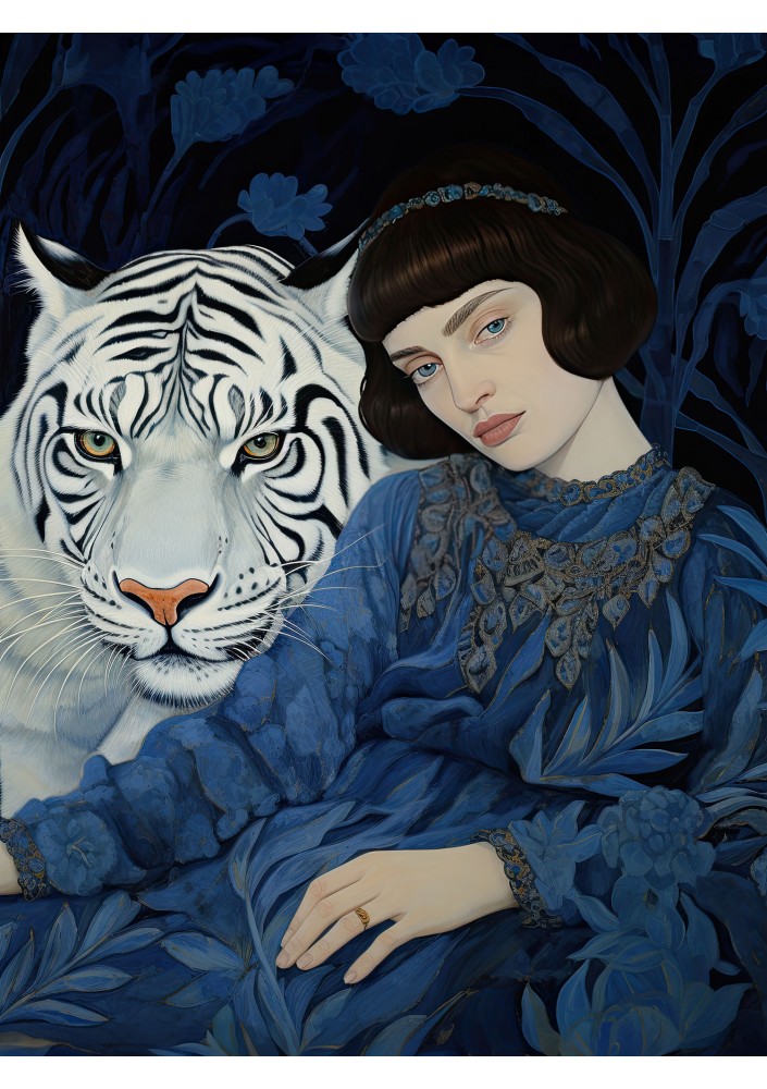 Whey - Black sweatshirt "White tiger"