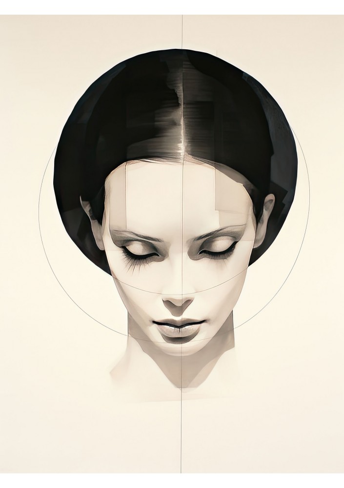 Whey - Bluza z grafiką "Face" Coconut