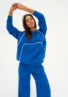 Cush - Cobalt blue sweatshirt with trims