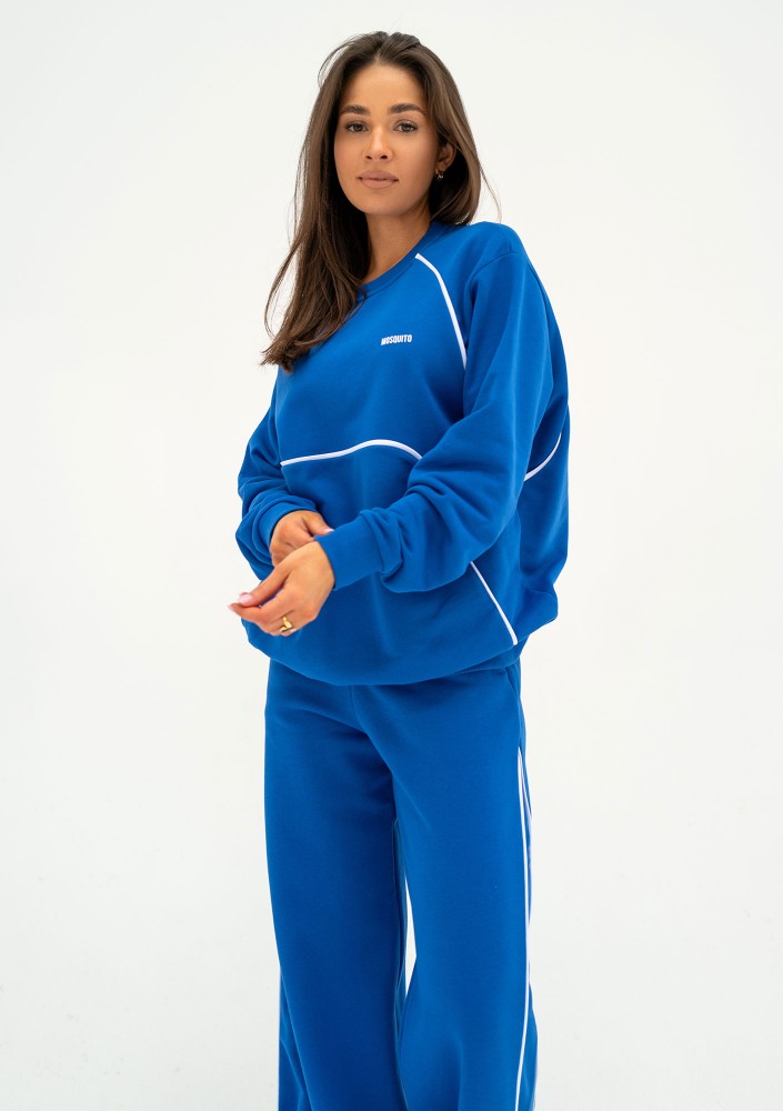 Cush - Bluza z lamówkami Cobalt Blue