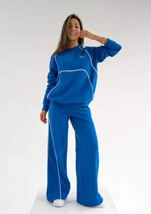 Cush - Cobalt blue sweatshirt with trims