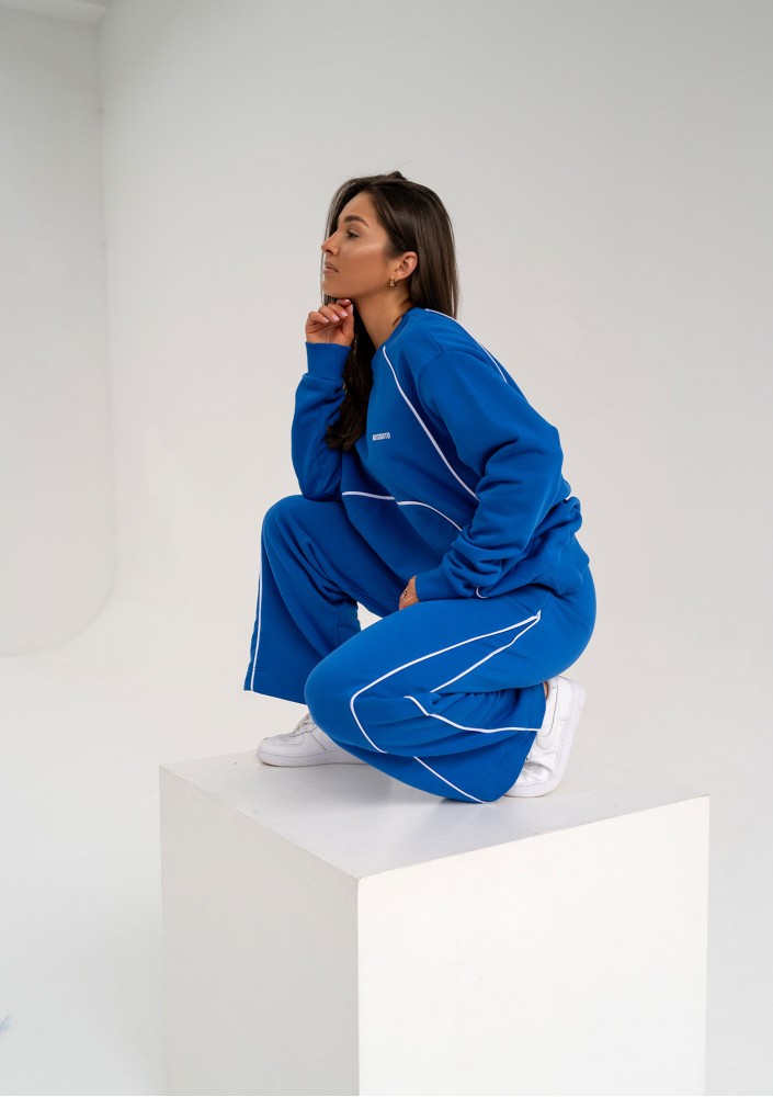 Cush - Bluza z lamówkami Cobalt Blue