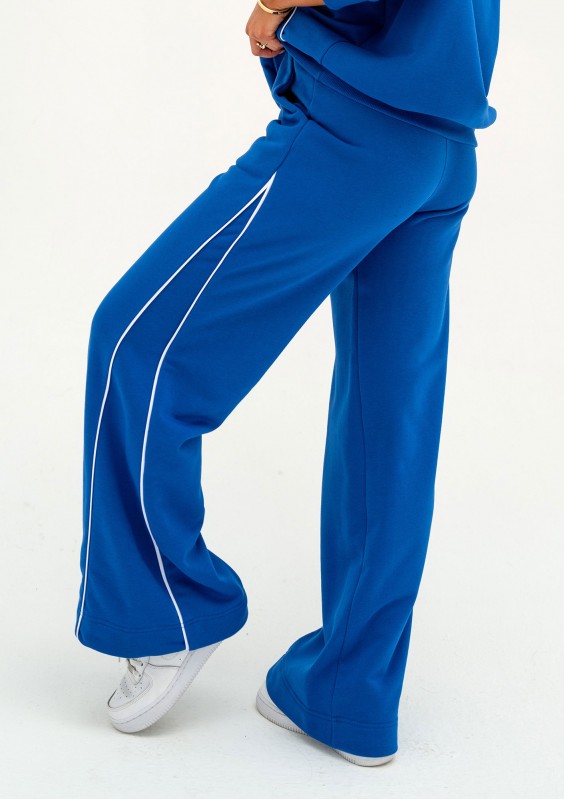 Cush - Spodnie dresowe z lamówkami Cobalt Blue
