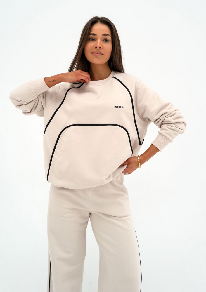 Cush - Coconut sweatshirt with trims