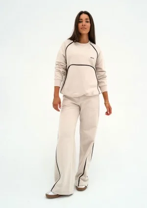 Cush - Sweatpants with trims Coconut