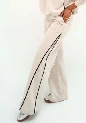 Cush - Sweatpants with trims Coconut