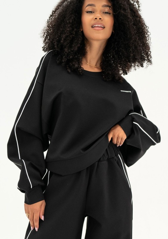 Cody - Bluza z lamówkami Black