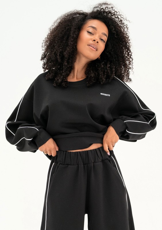 Cody - Bluza z lamówkami Black