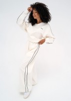 Cody - Ecru pants with trims