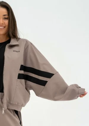 Ryder - Latte beige sweatshirt with stripes