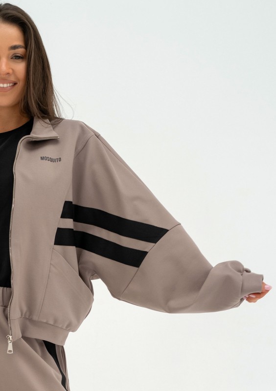 Ryder - Bluza z lampasami Latte