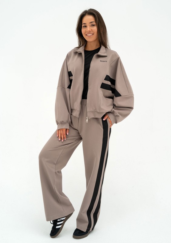 Ryder - Bluza z lampasami Latte