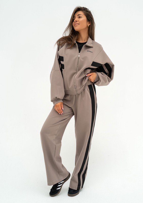 Ryder - Bluza z lampasami Latte